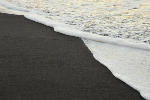 Black sand beach on La Gomera