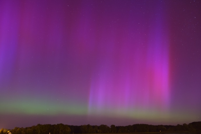 Polar light close to Tulln an der Donau / Polarlicht bei Tulln an der Donau